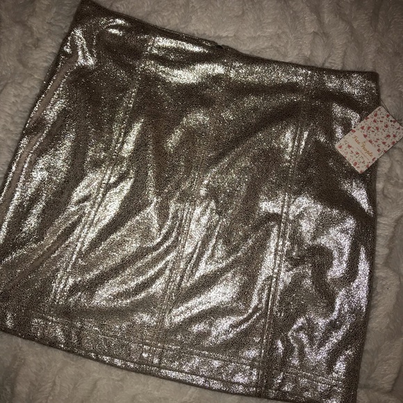 Free People Metallic Skirt - Picture 3 of 4